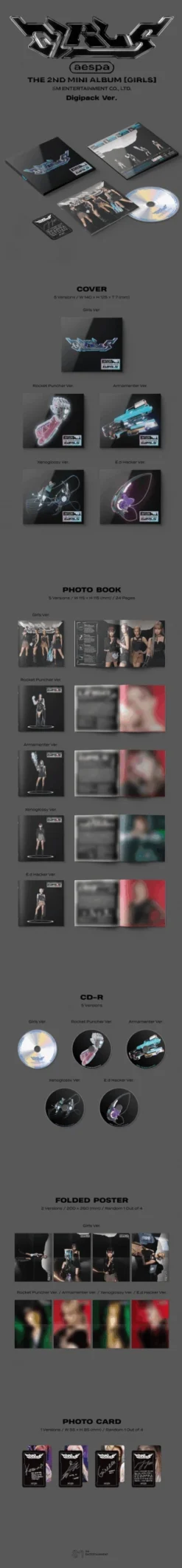 AESPA - Girls / 2nd Mini Album (Digipack Ver.) -Purish Sales Store AESPA Girls 2nd Mini Album Digipack Ver EXTENDED scaled