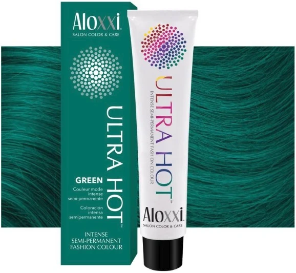 Aloxxi - Ultra Hot Semi-Permanent Colour Green 3 Aloxxi - Ultra Hot Semi-Permanent Colour Green