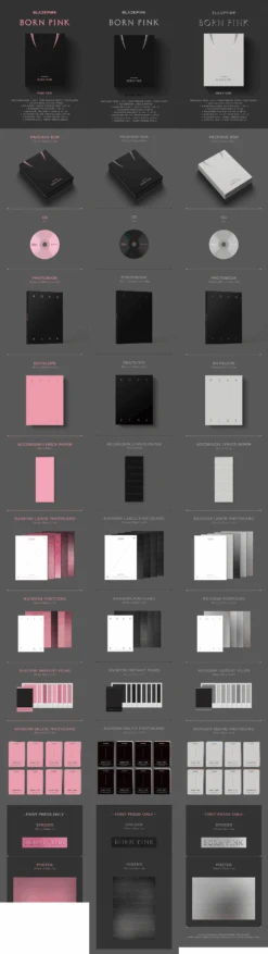 BLACKPINK - Born Pink / 2nd Album (Box Set Ver.) -Purish Sales Store BLACKPINK Born Pink 2nd Album Box Set Ver extended