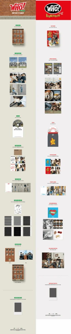 BOYNEXTDOOR - Who! / 1st Single Album -Purish Sales Store BOYNEXTDOOR Who 1st Single extended ver