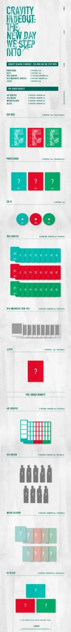 CRAVITY - HIDEOUT : The New Day We Step Into / Season 2 -Purish Sales Store CRAVITY HIDEOUT The New Day We Step Into Season 2 extended scaled