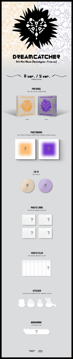 DREAMCATCHER - Apocalypse : From Us / 8th Mini Album -Purish Sales Store DREAMCATCHER Apocalypse From us 8th Mini Album extended