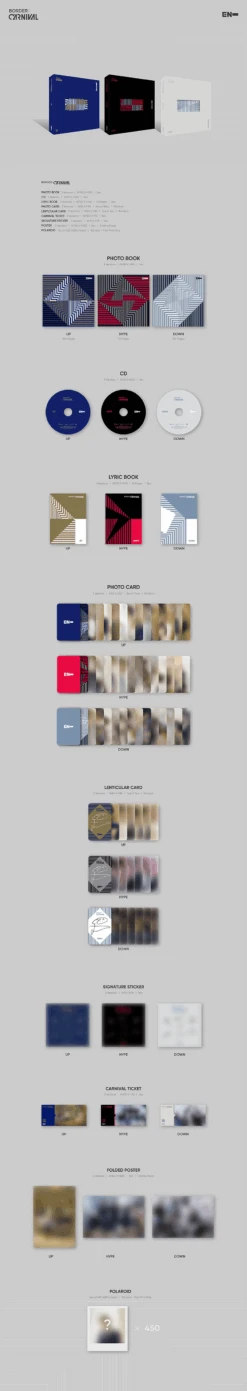 ENHYPEN - Border : Carnival / 2nd Mini Album -Purish Sales Store ENHYPEN Border Carnival 2nd Mini Album extended