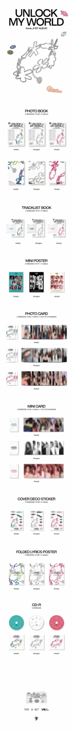 FROMIS_9 - Unlock My World / 1st Album -Purish Sales Store FROMIS 9 Unlock My World 1st Album extended scaled
