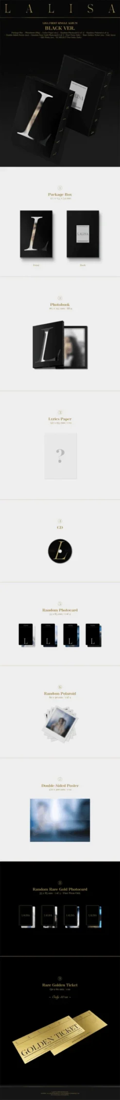 LISA - LALISA / 1st Single Album -Purish Sales Store LISA LALISA 1st Single Album extended scaled