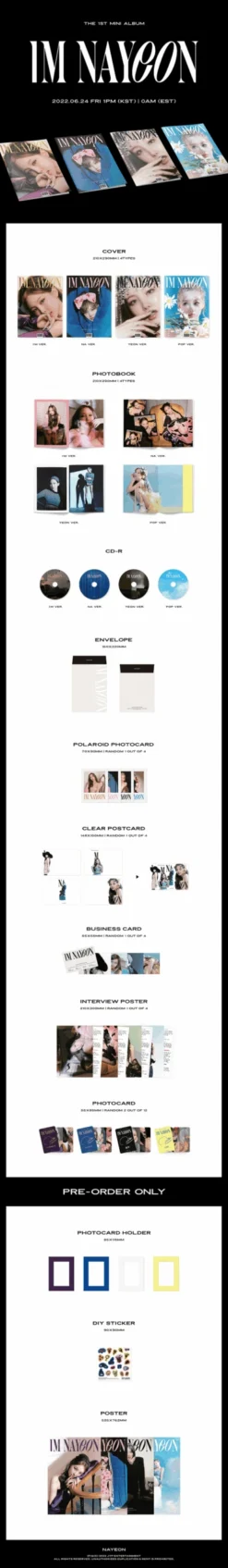 NAYEON (TWICE) - Im Nayeon / 1st Mini Album -Purish Sales Store NAYEON TWICE Im Nayeon 1st Mini Album extended scaled