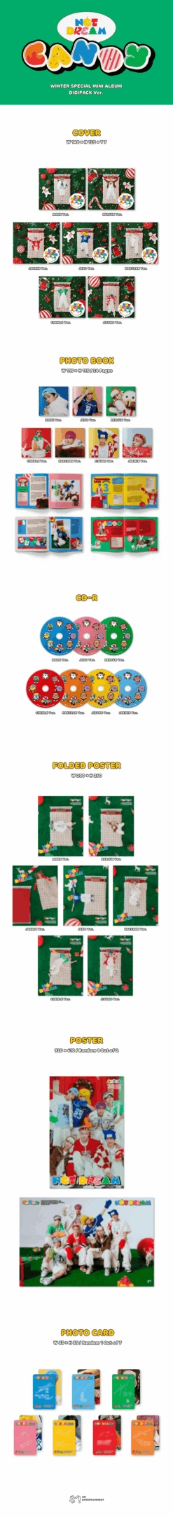 NCT DREAM - Candy / Winter Special Mini Album (Digipack Ver.) -Purish Sales Store NCT DREAM Candy Winter Special Mini Album Digipack Ver extended