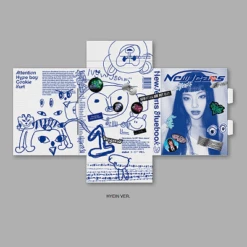NEW JEANS - New Jeans / 1st EP. (Bluebook Ver.) -Purish Sales Store NEW JEANS New Jeans 1st EP Bluebook Ver hyein ver