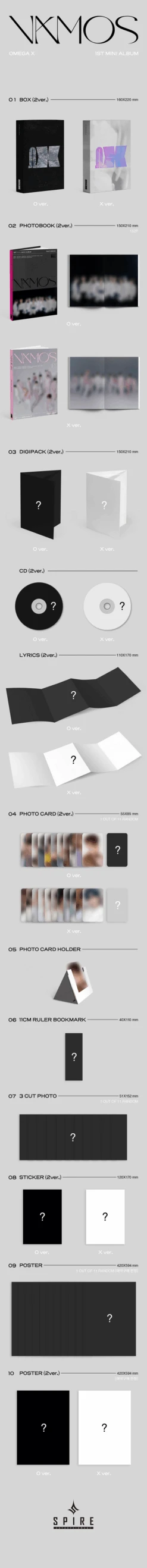 OMEGA X - Vamos / 1st Mini Album -Purish Sales Store OMEGA X Vamos 1st Mini Album extended