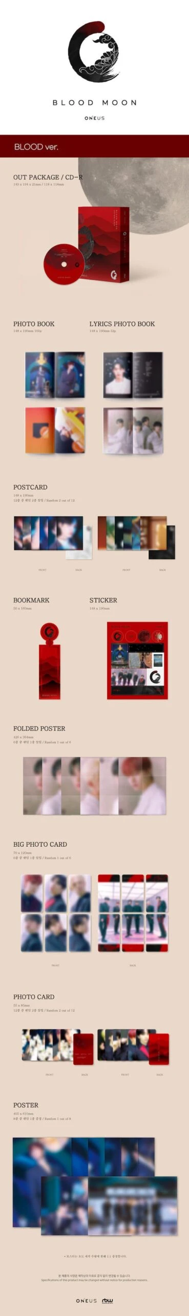 ONEUS - Blood Moon / 6th Mini Album 7 ONEUS - Blood Moon / 6th Mini Album - Image 5
