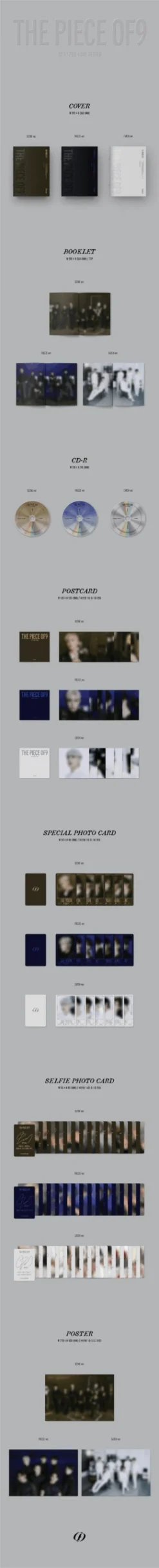 SF9 - The Piece OF9 / 12th Mini Album -Purish Sales Store SF9 The Piece OF9 12th Mini Album extended scaled