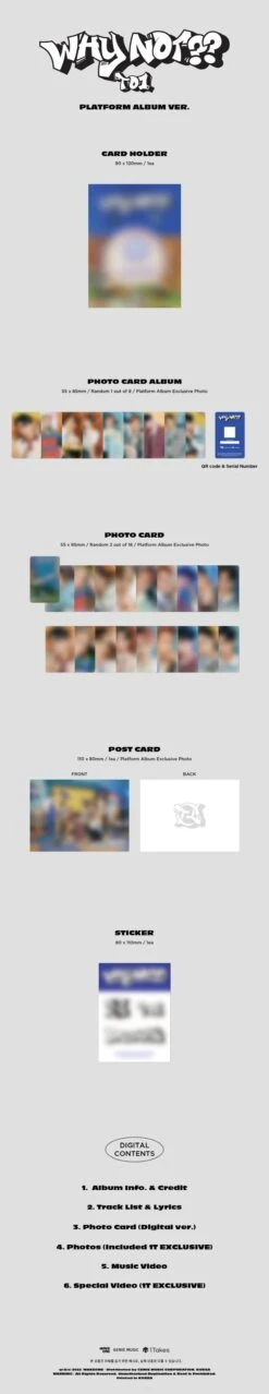 TO1 - Why Not?? / 3rd Mini Album (Platform Ver.) -Purish Sales Store TO1 Why Not 3rd Mini Album Platform Ver extended