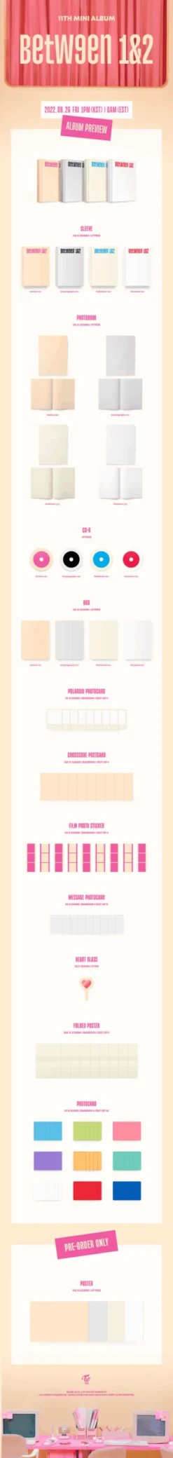 TWICE - Between 1&2 / 11th Mini Album -Purish Sales Store TWICE Between 1 2 11th Mini Album extended scaled