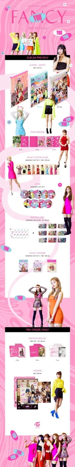 TWICE - FANCY YOU / 7TH MINI ALBUM -Purish Sales Store TWICE FANCY YOU 7TH MINI ALBUM extended ver