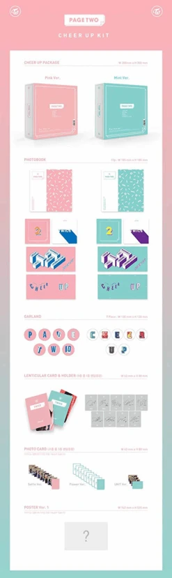 TWICE - PAGE TWO / 2ND MINI ALBUM -Purish Sales Store TWICE PAGE TWO 2ND MINI ALBUM extended ver