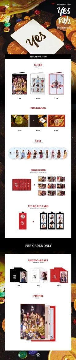TWICE - YES Or YES / 6TH MINI ALBUM -Purish Sales Store TWICE YES or YES 6TH MINI ALBUM extended ver