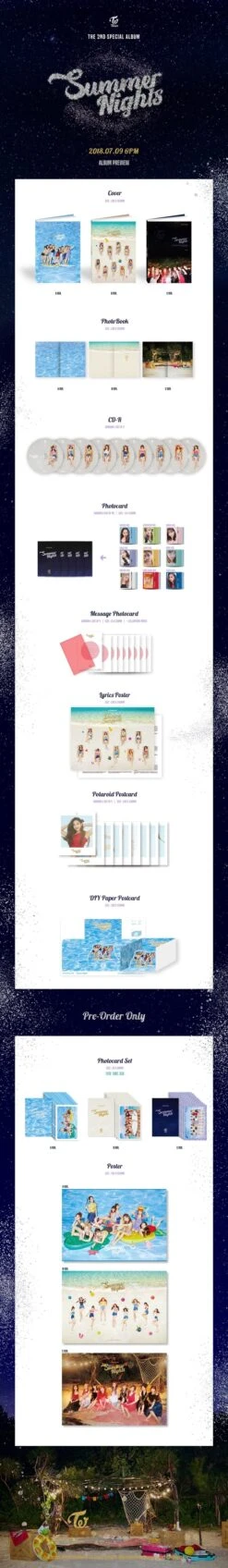 TWICE - SUMMER NIGHTS / 2nd Special Album -Purish Sales Store Twice SUMMER NIGHTS 2nd Special Album extended ver