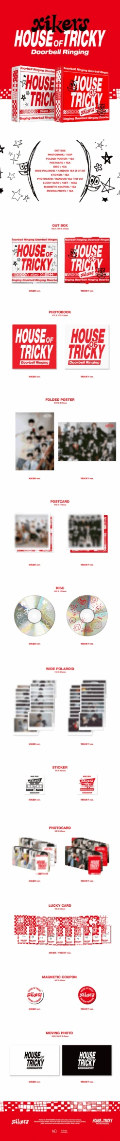 XIKERS - House Of Tricky : Doorbell Ringing / 1st Mini Album -Purish Sales Store XIKERS House of Tricky Doorbell Ringing 1st Mini Album EXTENDED VER