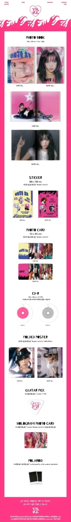 YENA - Hate XX / 2nd Single Album -Purish Sales Store YENA Hate XX 2nd Single Album extended scaled