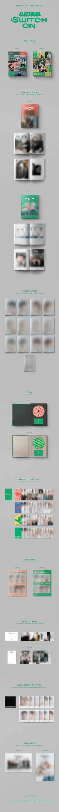 ASTRO - Switch On / 8th Mini Album -Purish Sales Store astro switch on extended