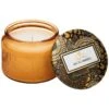Voluspa - Japonica Collection - Petite Embossed Glass Jar Candle