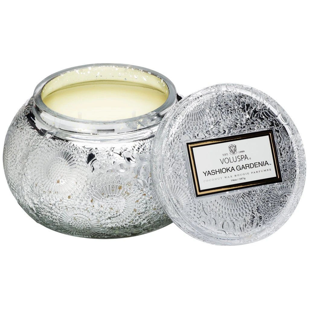 Voluspa - Japonica Collection - Chawan Bowl 2 Wick Embossed Glass Candle 12 Voluspa - Japonica Collection - Chawan Bowl 2 Wick Embossed Glass Candle - Image 10