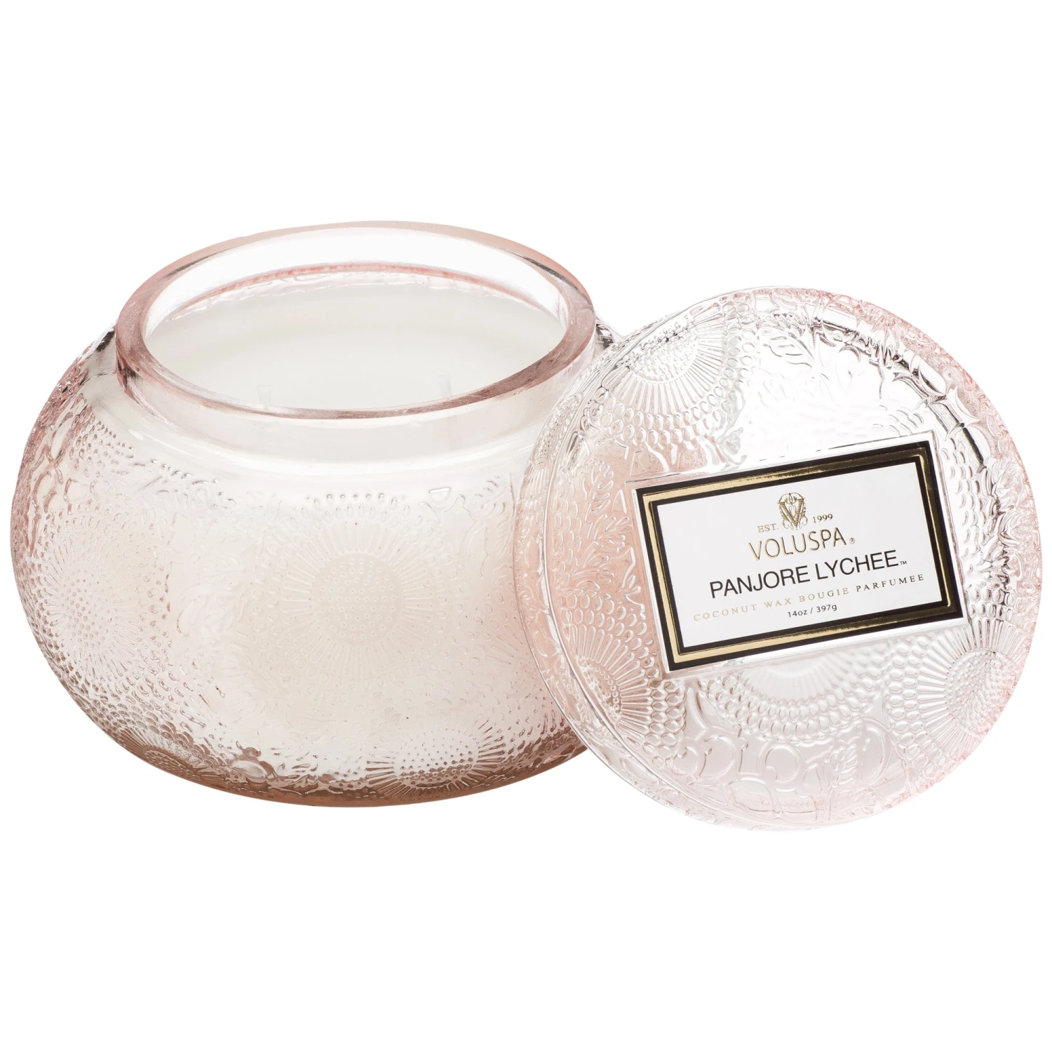 Voluspa - Japonica Collection - Chawan Bowl 2 Wick Embossed Glass Candle 9 Voluspa - Japonica Collection - Chawan Bowl 2 Wick Embossed Glass Candle - Image 7