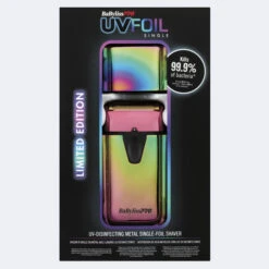 BaBylissPro - UVFOIL Limited Edition Iridescent UV-Disinfecting Single-Foil Shaver