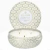 Voluspa - Maison Blanc Collection - 3 Wick Tin Candle -Purish Sales Store voluspa eucalyptus white sage