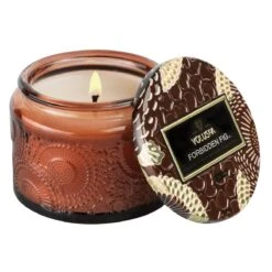 Voluspa - Japonica Collection - Petite Embossed Glass Jar Candle -Purish Sales Store voluspa forbidden fig petite jar cand
