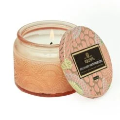 Voluspa - Japonica Collection - Petite Embossed Glass Jar Candle -Purish Sales Store voluspa kalahari watermelon petite jar candle
