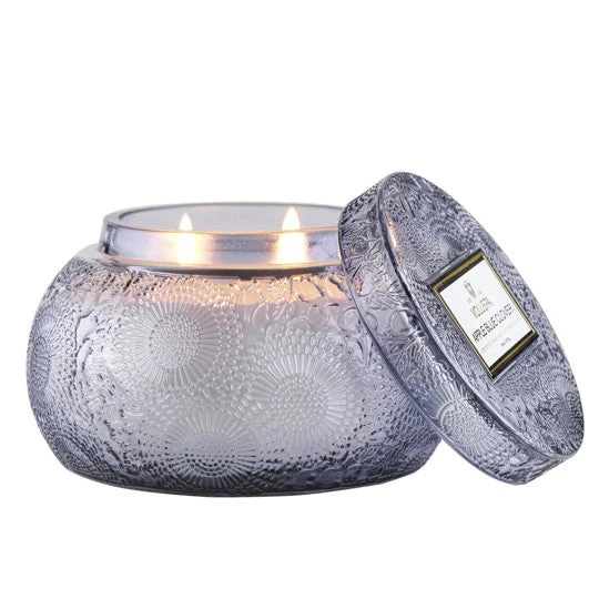 Voluspa - Japonica Collection - Chawan Bowl 2 Wick Embossed Glass Candle 13 Voluspa - Japonica Collection - Chawan Bowl 2 Wick Embossed Glass Candle - Image 11