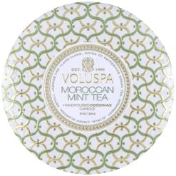 Voluspa - Maison Blanc Collection - 3 Wick Tin Candle -Purish Sales Store voluspa morccan mint tea